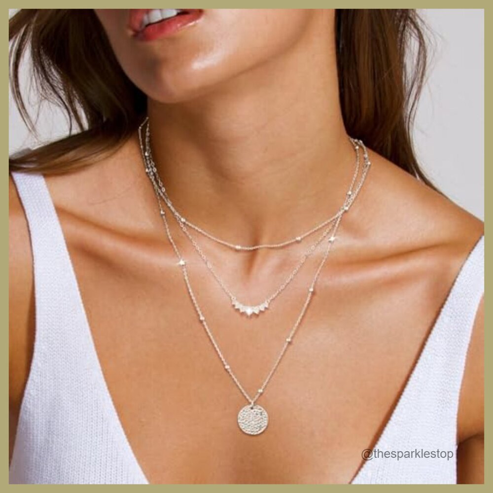 Stackable Layered Necklaces Set, Dainty Pendant, … - image 2